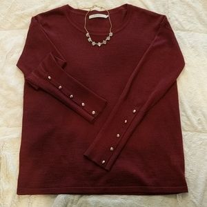 Harper Lane Burgundy Sweater